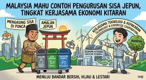 Image from: Malaysia Mahu Contohi Pengurusan Sisa Pepejal Jepun, Tingkat Kerjasama Ekonomi Kitaran