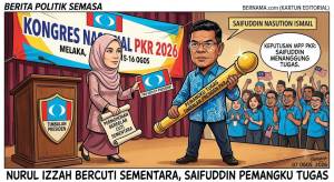 Image from: Nurul Izzah Bercuti Sementara Jawatan Timbalan Presiden PKR, Saifuddin Pemangku Tugas