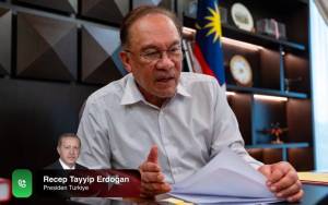 Image from: Presiden Turkiye Erdogan Sampaikan Takziah Kepada PM Anwar dan Tun Dr Mahathir