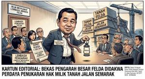Image from: Bekas Pengarah Besar FELDA Didakwa Di Mahkamah Atas Pertuduhan Perdaya Penukaran Hak Milik Tanah Jalan Semarak