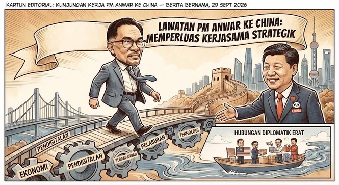 Image from: Lawatan Kerja ke China Buka Ruang Peluasan Kerjasama Strategik, Kata PM Anwar