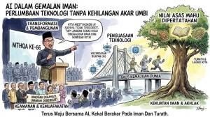 Image from: Penguasaan AI Kemestian Elak Umat Islam Tercorot, Nilai Asas Mesti Dipertahan – PM