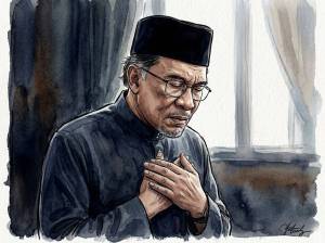Image from: Anwar Ucap Takziah Kepada Keluarga Tiga Beradik Maut Kemalangan Di Pontian