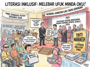 Image from: PNM Perkasa Literasi Inklusif, Sedia 188 Judul Braille Dan Buku Audio