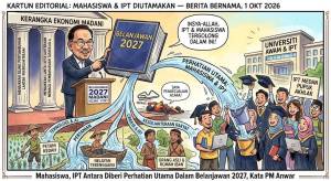Image from: Mahasiswa, IPT Antara Diberi Perhatian Utama Dalam Belanjawan 2027, Kata PM Anwar