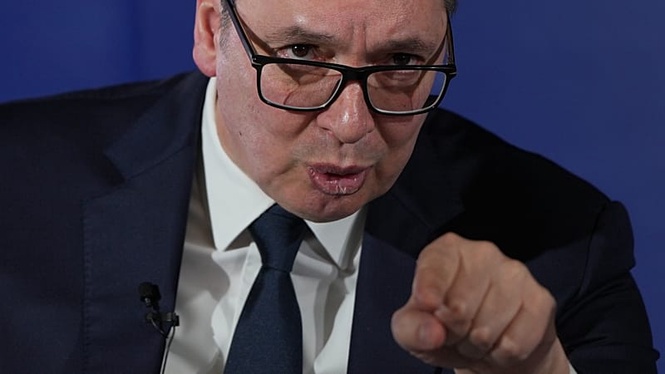 Serbia's Aleksandar Vučić clashes with Péter Magyar over Putin 'godfather' remark