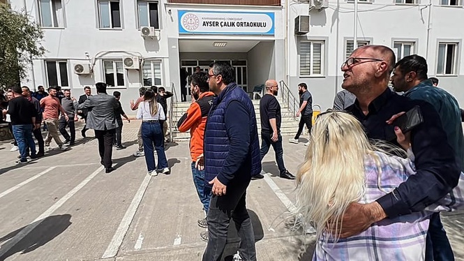Panicked scenes after school shooting in Turkey leaves at least nine dead