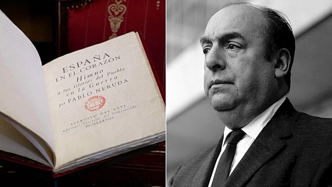 Rare Pablo Neruda book on Spanish Civil War to go on display in Chile for first time