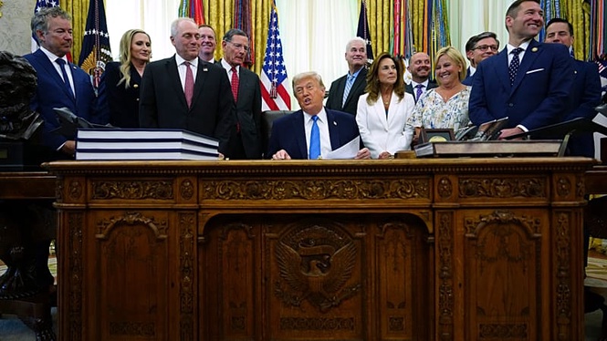 Trump says 'I love the inflation,' claims US taking millions of barrels of Iranian oil