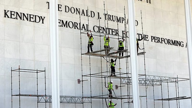 Federal judge rejects bid to halt removal of Trump's name from Kennedy Center building