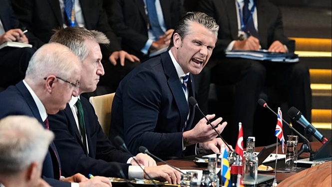 Hegseth announces review of US forces in Europe as he lambasts NATO allies in Brussels meeting