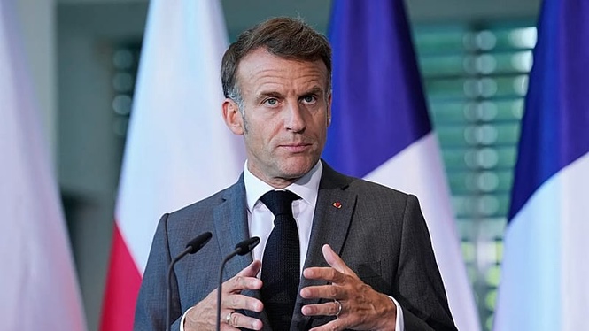 Macron says France intercepted a Russian shadow fleet oil tanker off coast of Sicily