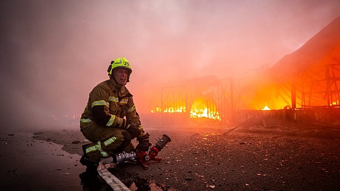 Smoke rises over Kyiv after Russian overnight strikes
