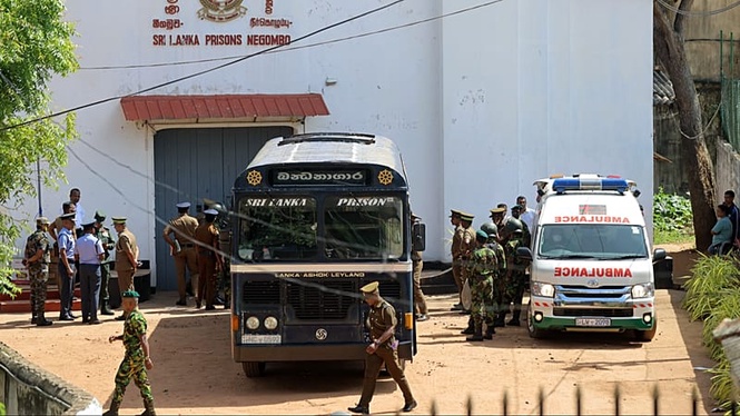 At least 19 killed and more than 100 wounded in Sri Lanka prison riot, officials say