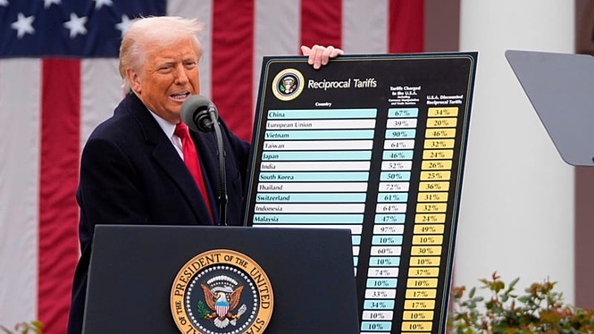 US imposes new tariffs on dozens of countries over 'forced labour' claims
