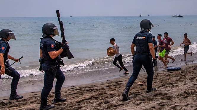 More than 37,500 migrants returned to Morocco after mass border crossing into Ceuta