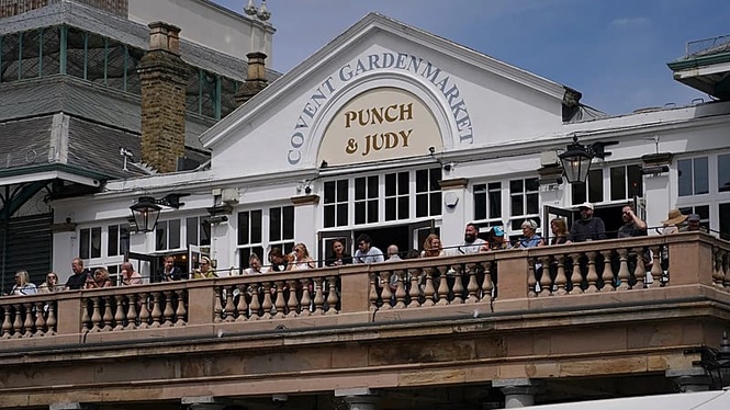 Woman, 47, charged after four men stabbed in London's Covent Garden