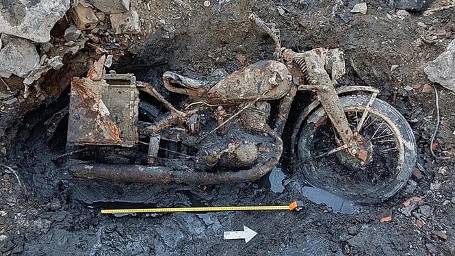 Mystery unveiled: story behind Wehrmacht motorbike from the Danube