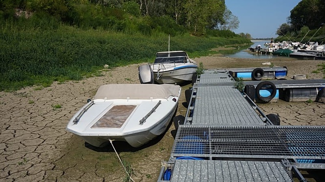 Italy’s Po river runs low as drought threatens farms and water supplies