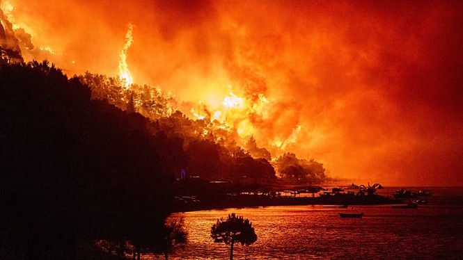 Wildfires continue to devastate Europe as thousands are forced to flee their homes