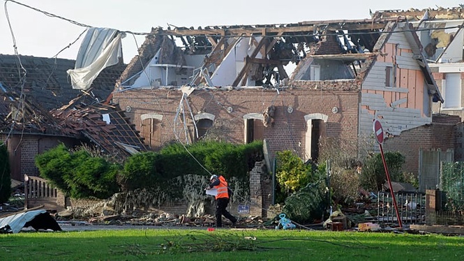 Tornado rips through French village, injuring at least 31