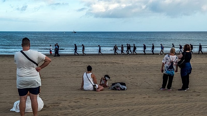 Over 80 migrants die after a boat drifts for 26 days south of the Canary Islands
