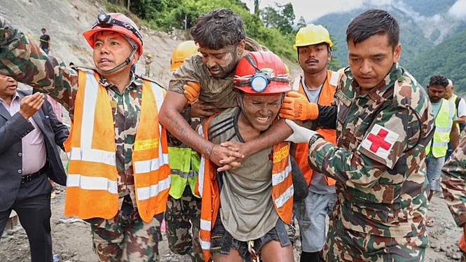 Two hydropower workers rescued alive after nine days trapped in Nepal tunnel