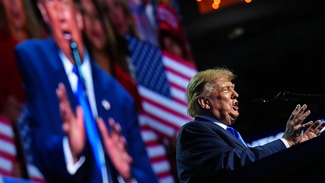 Republican convention: Trump defends Iran war, attacks Democrats and promises voters cash