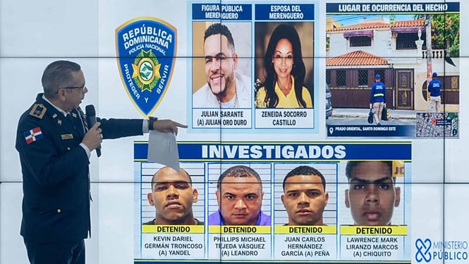Four suspects arrested over murder of Dominican merengue singer's wife
