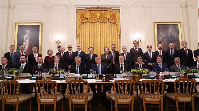 Top AI and tech firms sign 'morally binding' accord to 'self-police' development after meeting at White House