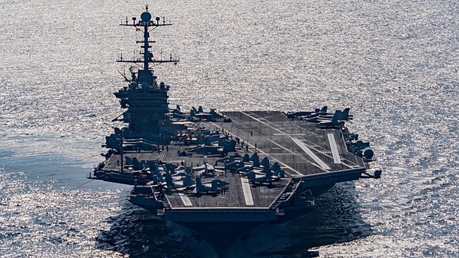 US sends third carrier strike group to Middle East in biggest buildup since 2003