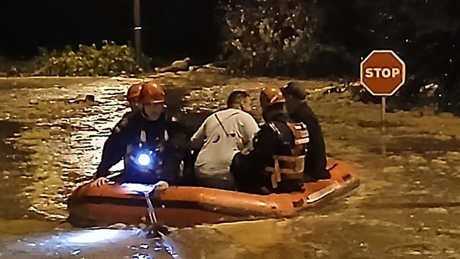 Two people have died in Catalonia as the region is hit by torrential rain and flooding