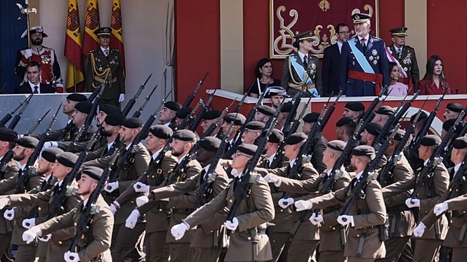 Ceuta troops absent as Spain holds National Day parade in Madrid