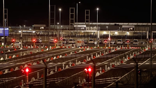 At least 19 injured as minibus collides with train near Channel Tunnel