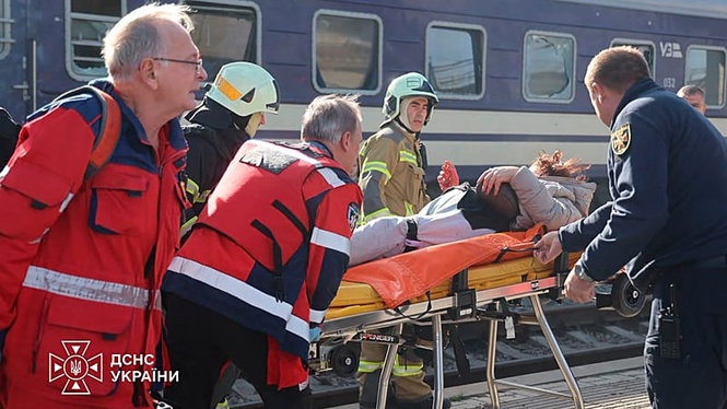 Russian drone attack on Ukrainian railway station kills at least 14 people