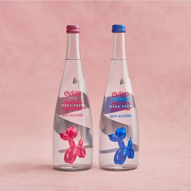 evian 200th anniversary collab with jeff koons
