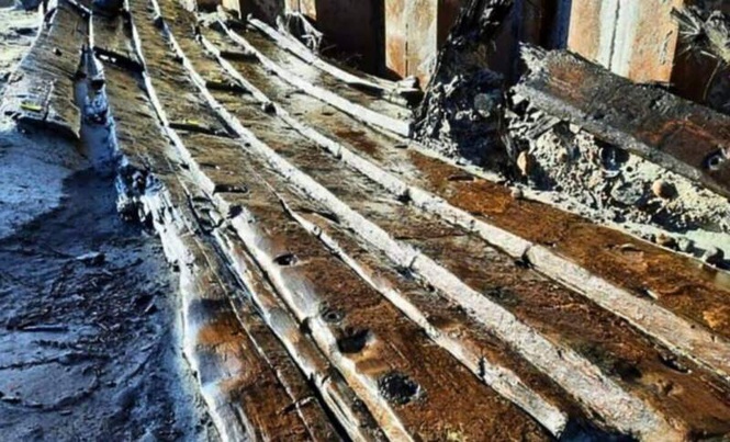 Image from: Construction Crews Digging a Swedish Tunnel Uncover Six Shipwrecks Lost Beneath the City