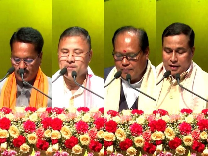 Image from: Assam Cabinet expansion: 12 MLAs take oath as Ministers in BJP 3.0 Govt