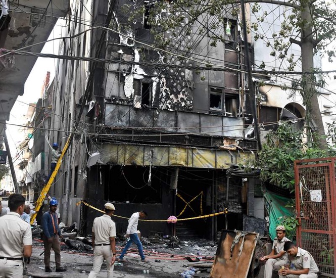 Image from: Deadly Malviya Nagar fire leaves neighbourhood’s businesses in dark