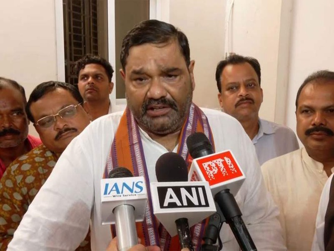 Image from: BJP's Debashish Samantray files nomination for Rajya Sabha by-election in Odisha