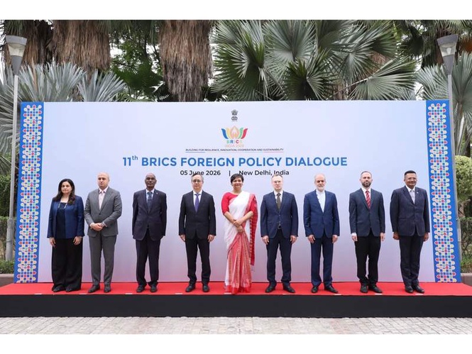 Image from: India hosts 11th BRICS Foreign Policy Dialogue as Chair for 2026