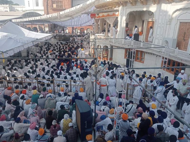 Image from: Operation Blue Star anniversary marked with prayers and kirtan at Akal Takht