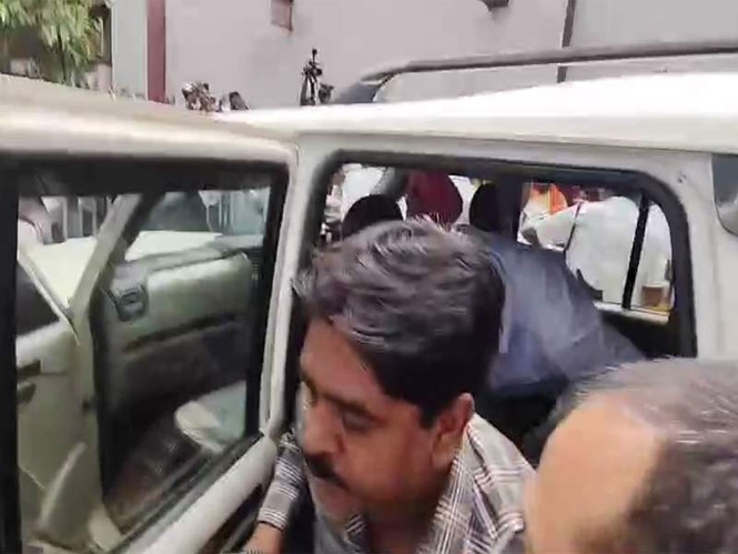 Image from: Bhangar blast prime suspect, former TMC MLA Saokot Molla, produced before NIA court