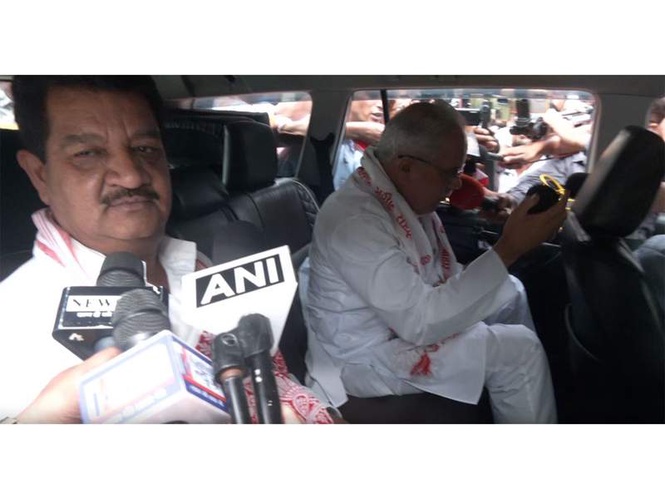 Image from: AICC observers Bhupesh Baghel, Ajay Sharma reach Ranchi ahead of RS Polls