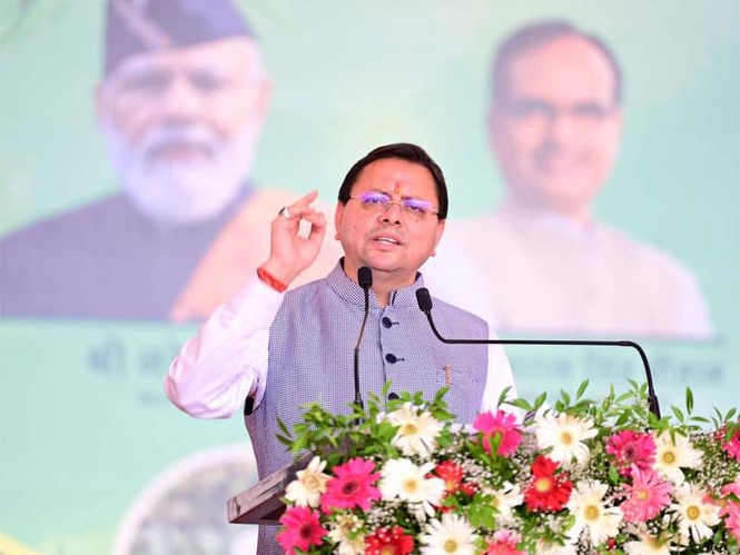 Image from: Uttarakhand CM Dhami launches "Khet Bachao Abhiyan" to boost agricultural growth
