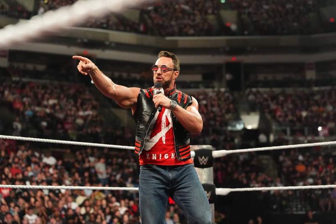 Image from: ‘It’s too fresh’: LA Knight says whether he’ll ever tell the story of Brock Lesnar’s Royal Rumble 2026 both