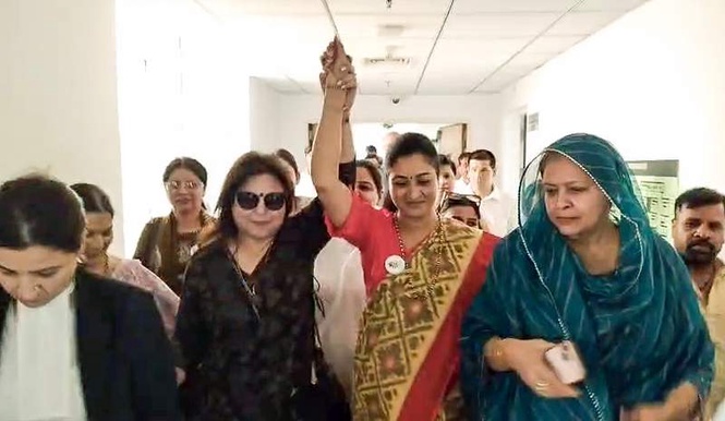 Image from: Court releases Mahila Congress chief Alka Lamba on probation in 2024 police assault case