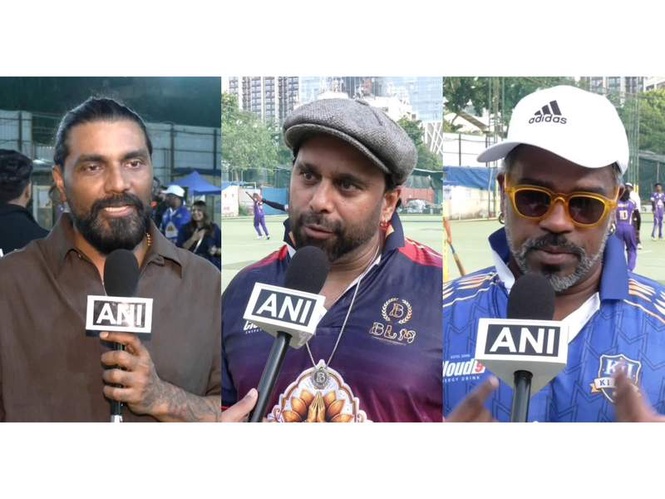 Image from: Nritya Seva Box Cricket League promotes dancers welfare, choreographers Remo D'Souza, Bosco Martis attend