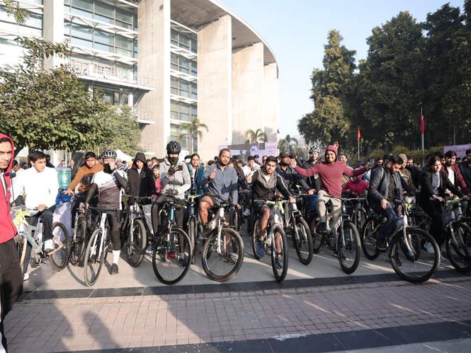 Image from: Cyclists pledge to reduce carbon emissions in state
