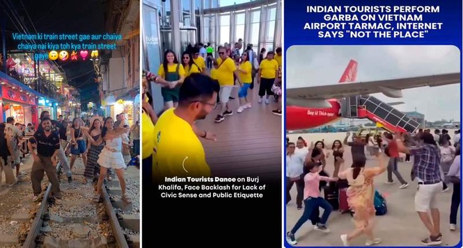 Image from: Tourist distraction: Passport in hand, Ugly Indian Tourist leaves manners at home